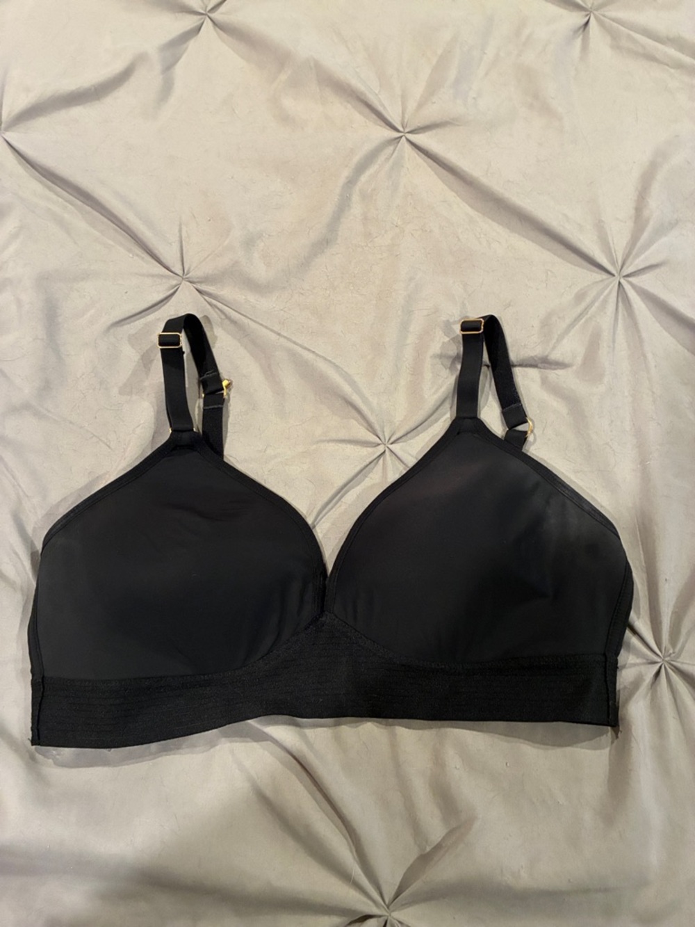 Lively Black Wireless Everyday Adjustable Bra Sz 36C